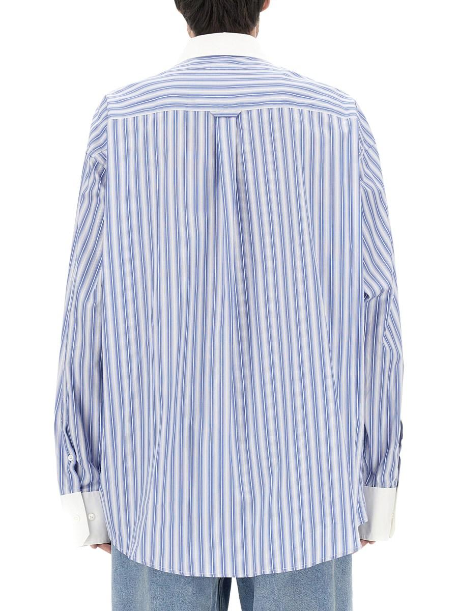 MM6 MAISON MARGIELA CAMICIA OVERSIZE FIT IN POPELINE DI COTONE