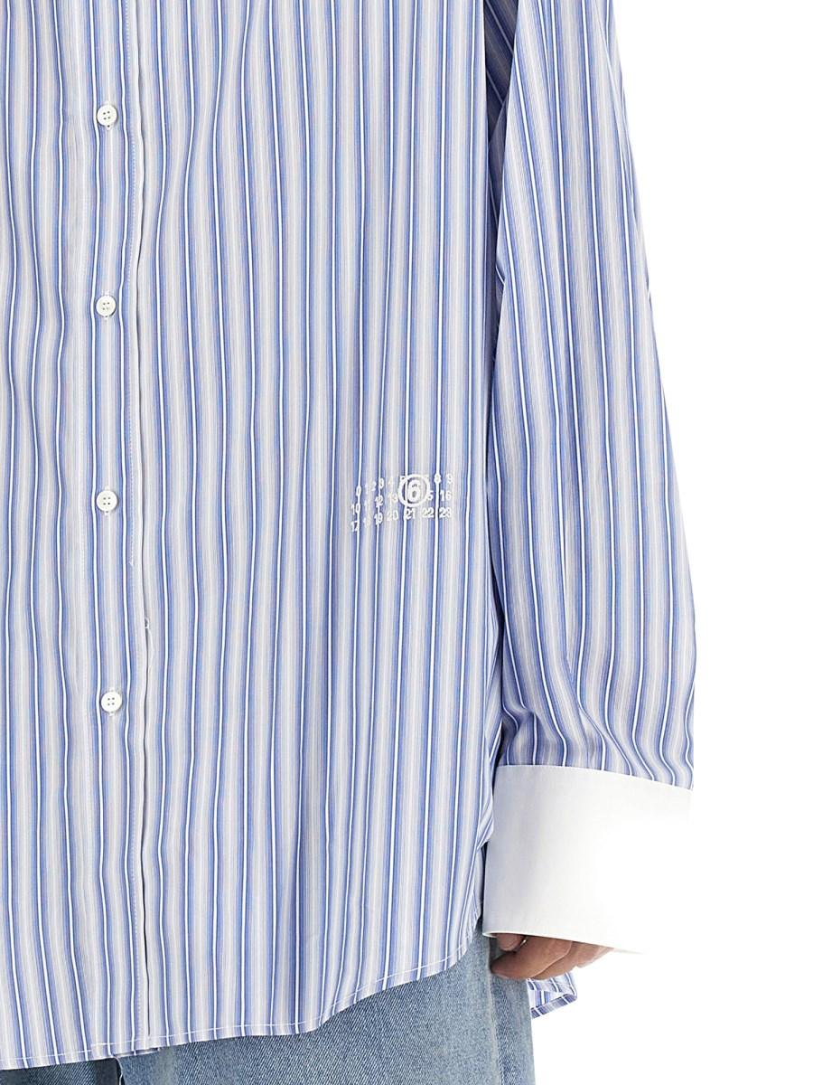 MM6 MAISON MARGIELA CAMICIA OVERSIZE FIT IN POPELINE DI COTONE