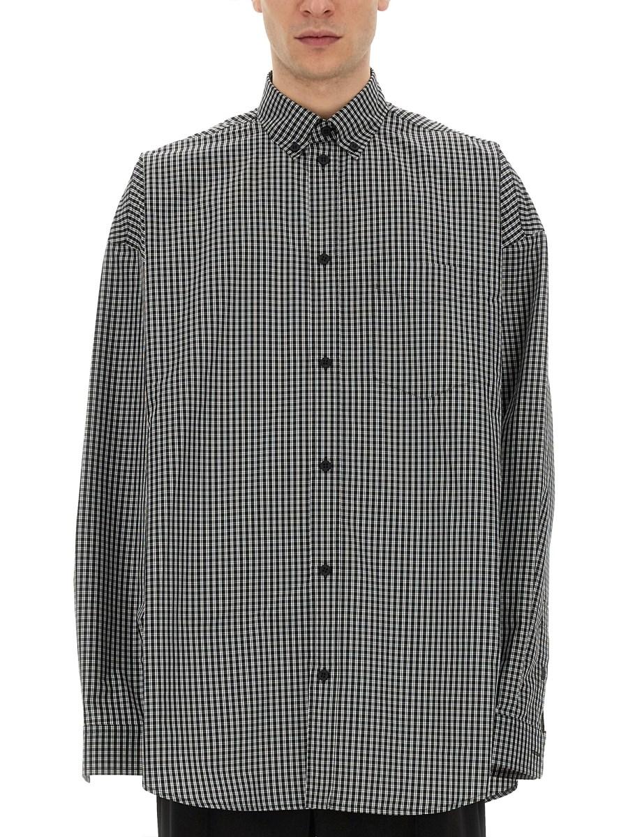 BALENCIAGA CAMICIA OVERSIZE FIT IN POPELINE DI COTONE