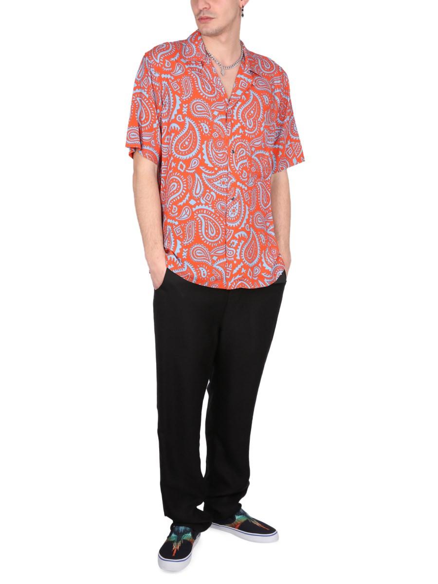 MARCELO BURLON COUNTY OF MILAN CAMICIA PAISLEY HAWAII IN VISCOSA