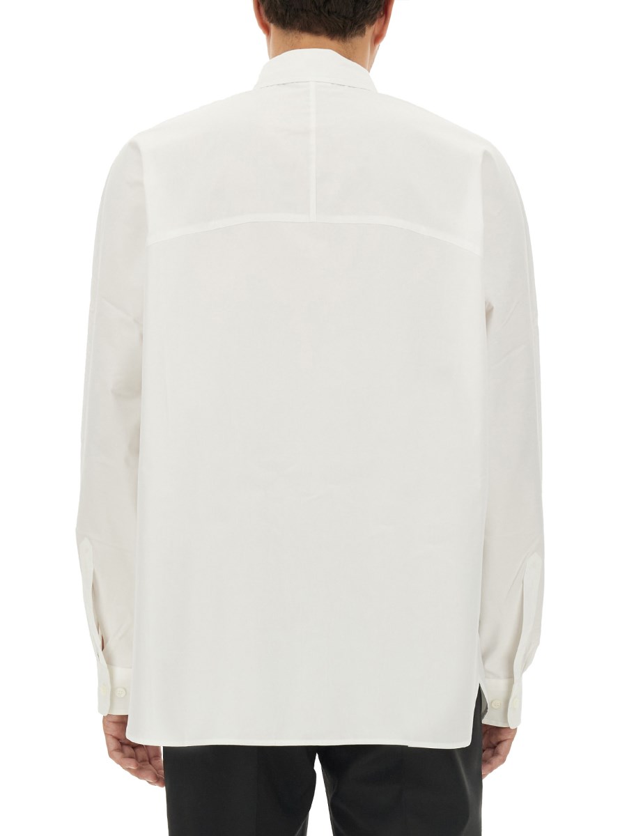 DRIES VAN NOTEN CAMICIA REGULAR FIT IN POPELINE DI COTONE
