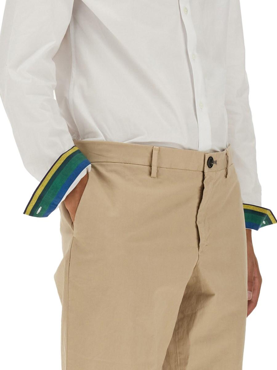 PS BY PAUL SMITH CAMICIA REGULAR FIT IN POPELINE DI COTONE