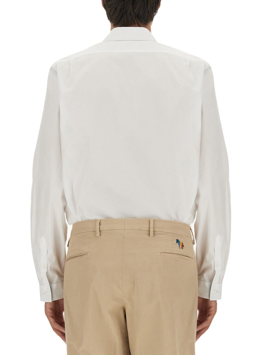 PS BY PAUL SMITH CAMICIA REGULAR FIT IN POPELINE DI COTONE