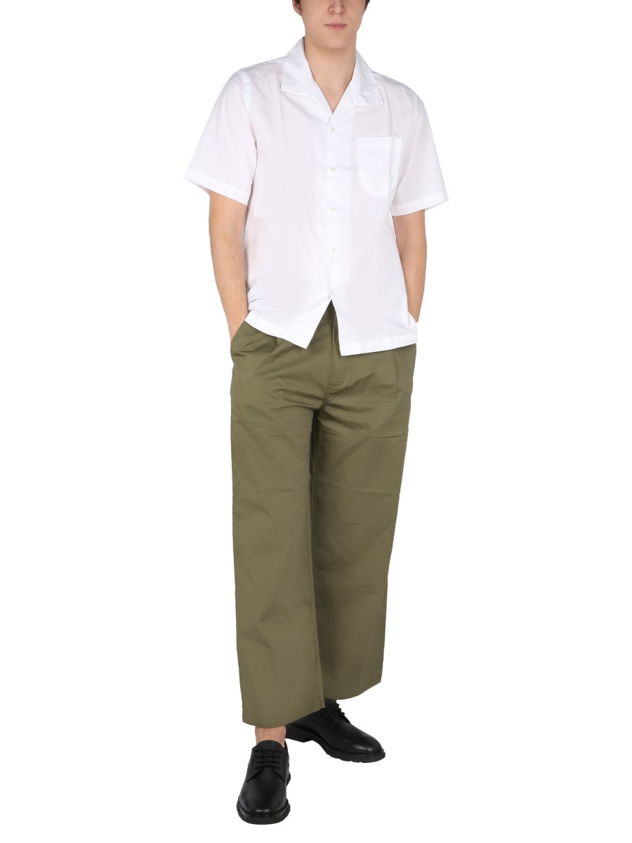UNIVERSAL WORKS CAMICIA RELAXED FIT IN COTONE BIOLOGICO