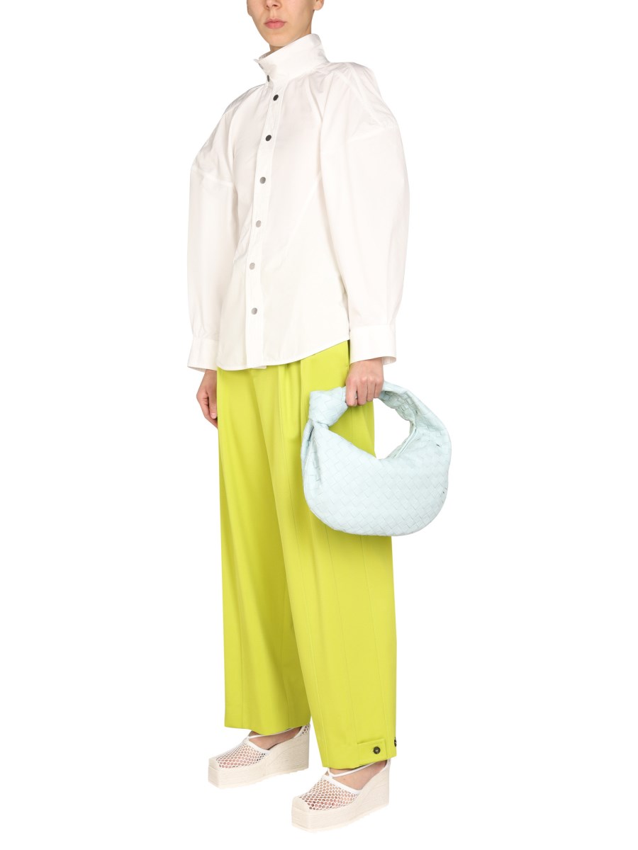 BOTTEGA VENETA CAMICIA RELAXED FIT IN COTONE COMPATTO