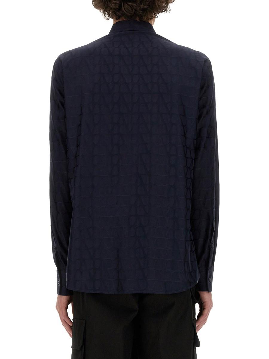 VALENTINO CAMICIA TOILE ICONOGRAPHE IN POPELINE DI COTONE