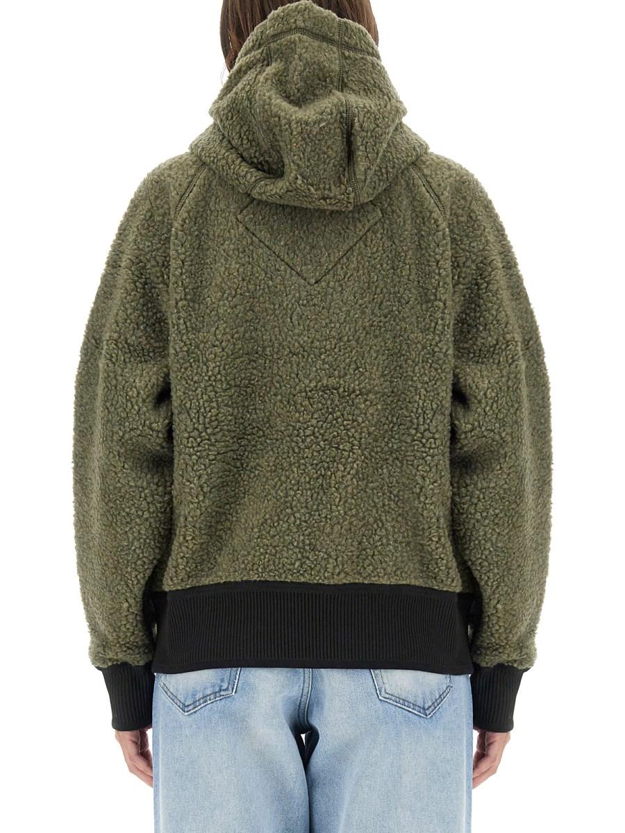 CANADA GOOSE FELPA IN MISTO LANA CON LOGO
