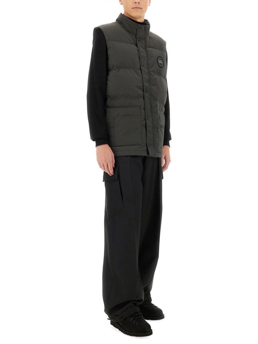 CANADA GOOSE GILET IMBOTTITO CON LOGO