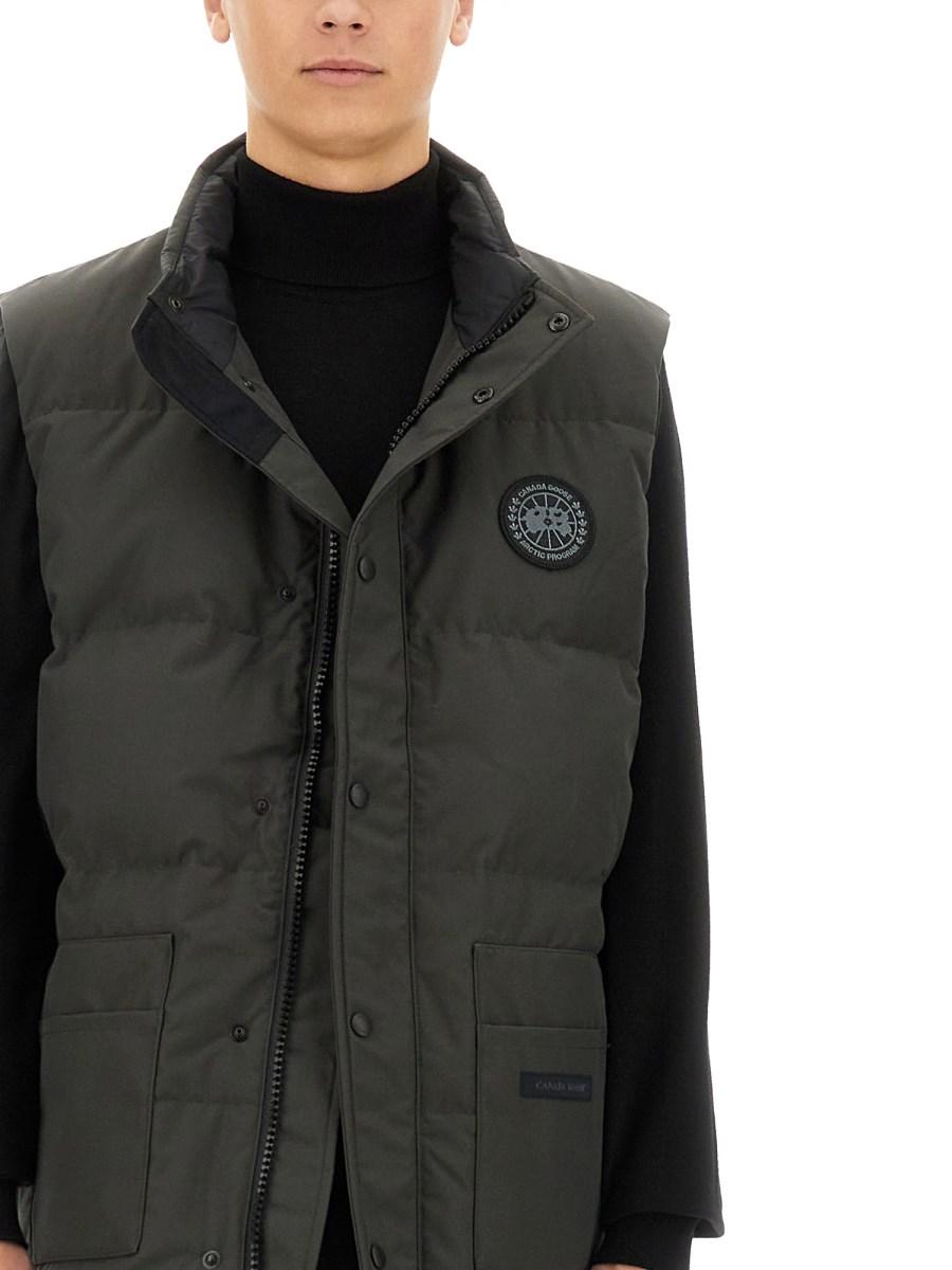CANADA GOOSE GILET IMBOTTITO CON LOGO