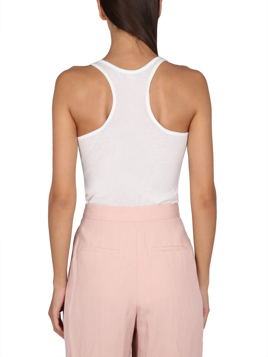 STELLA McCARTNEY CANOTTA CON LOGO STELLA McCARTNEY 2001 IN JERSEY DI MISTO COTONE