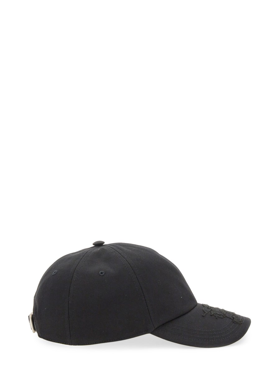 BURBERRY CAPPELLO BASEBALL IN MISTO COTONE CON APPLICAZIONE EKD