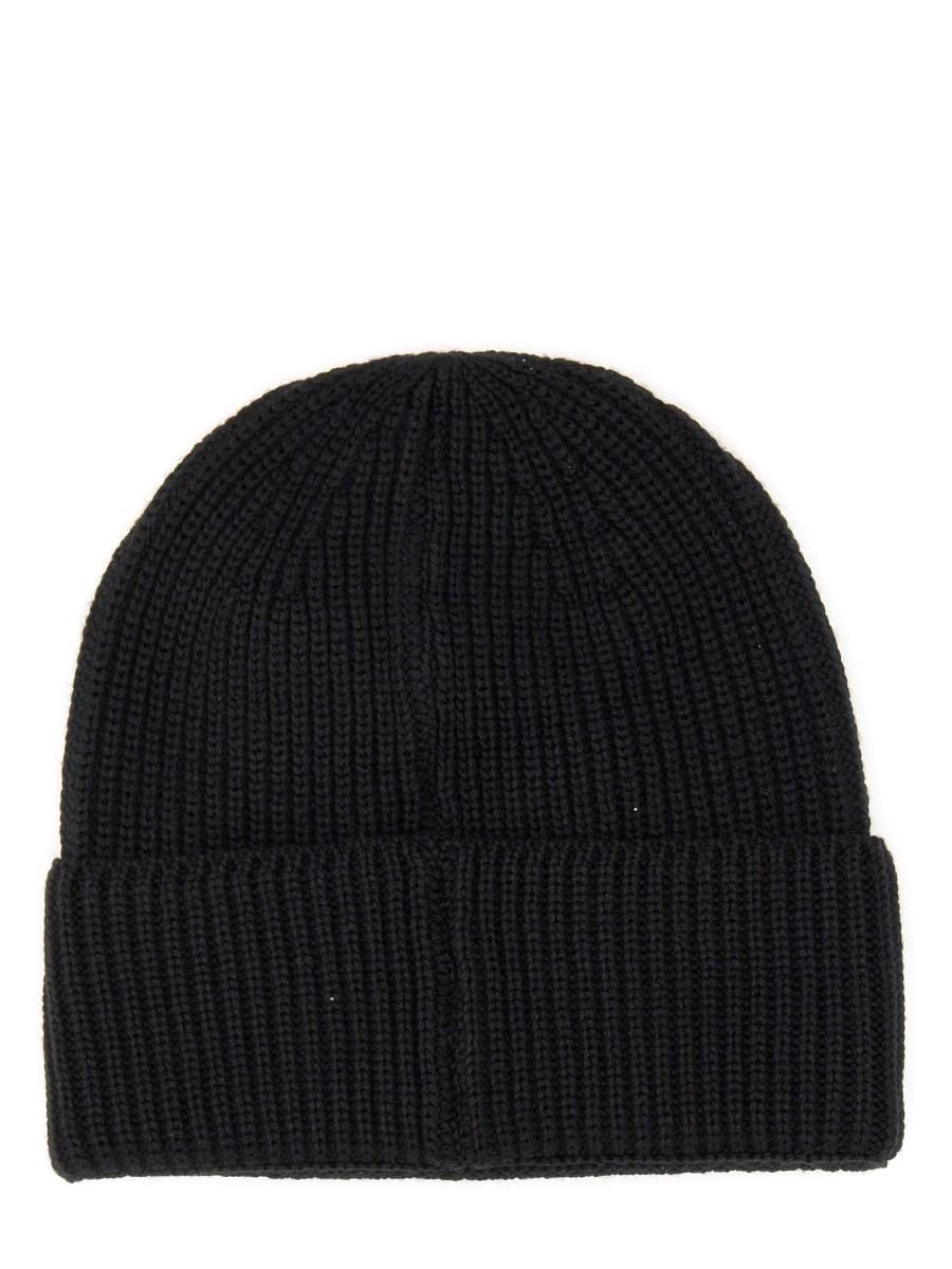 MSGM CAPPELLO BEANIE CON LOGO IMPACT IN BLEND DI LANA