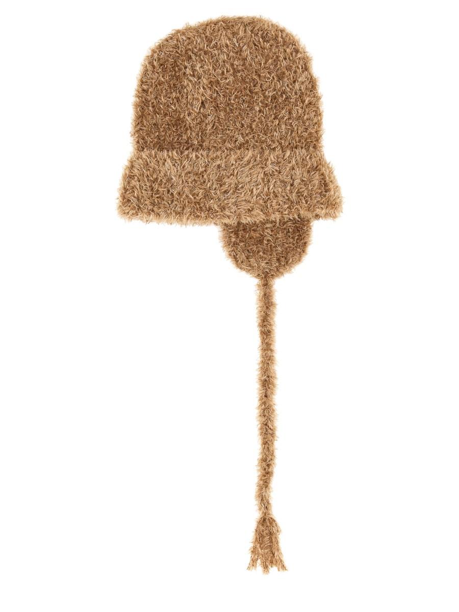 KIJIMA TAKAYUKI CAPPELLO BEANIE GRANDE IN ECO-FUR POODLE