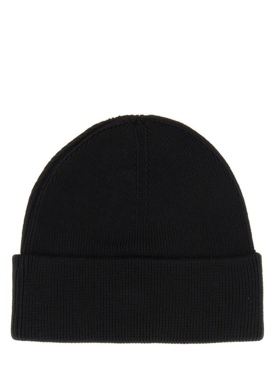 ALEXANDER WANG CAPPELLO BEANIE IN LANA CON LOGO A CUPOLA