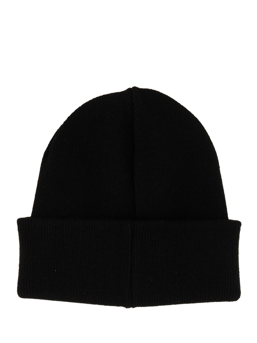 DSQUARED CAPPELLO BEANIE IN LANA CON RICAMO "BE ICON"