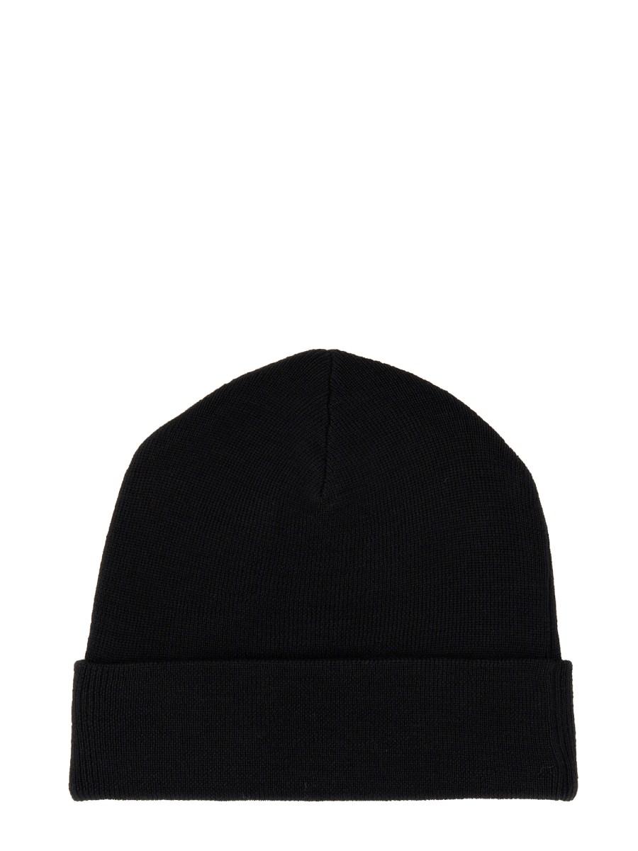 ACNE STUDIOS CAPPELLO BEANIE IN MISTO LANA CON LOGO A CONTRASTO