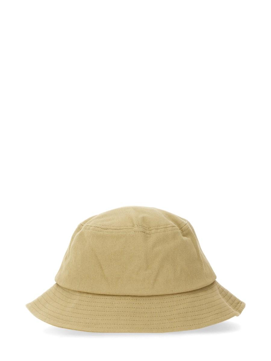 MAISON KITSUNÉ CAPPELLO BUCKET IN COTONE CON PATCH FOX