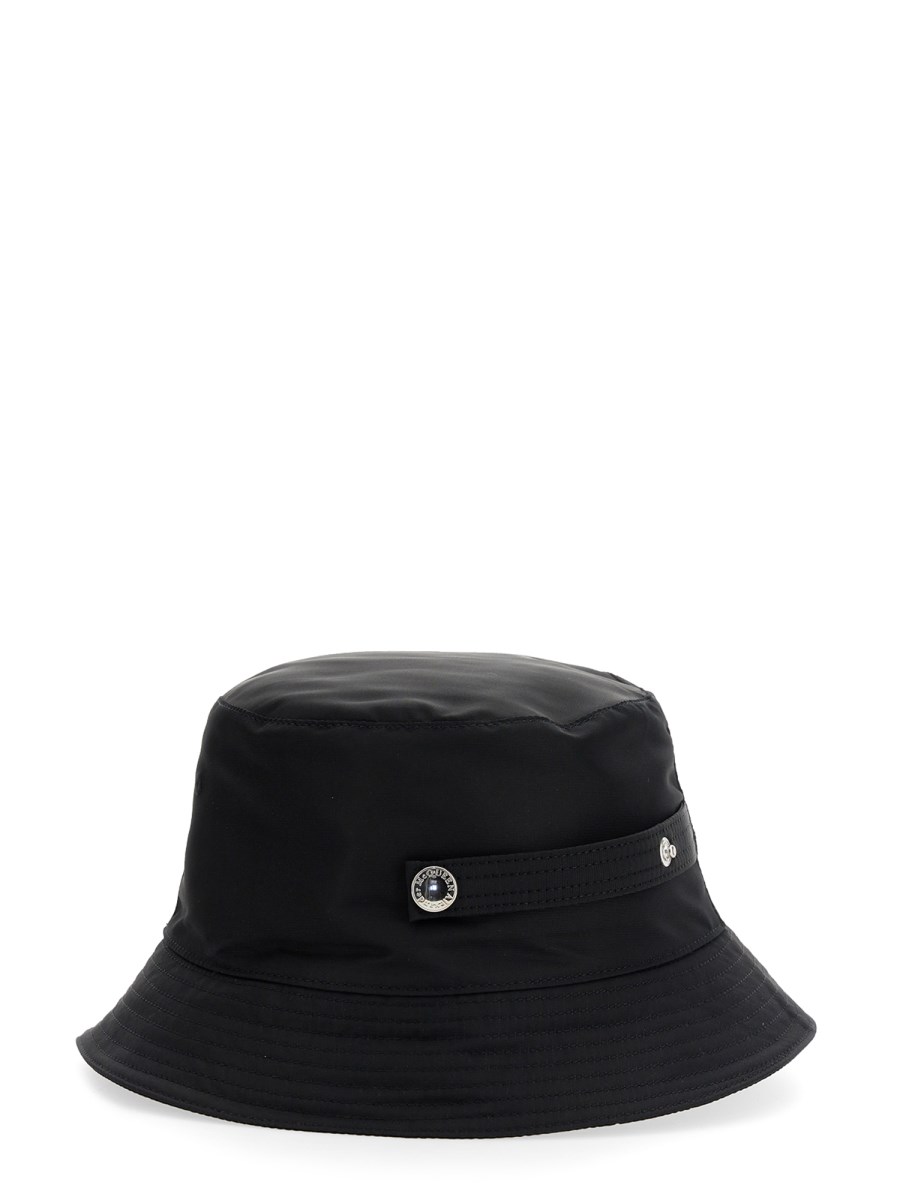 ALEXANDER McQUEEN CAPPELLO BUCKET IN NYLON CON STAMPA LOGO GRAFFITI