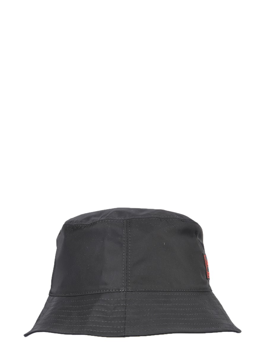 RAF SIMONS CAPPELLO BUCKET REVERSIBILE CON PATCH LOGO