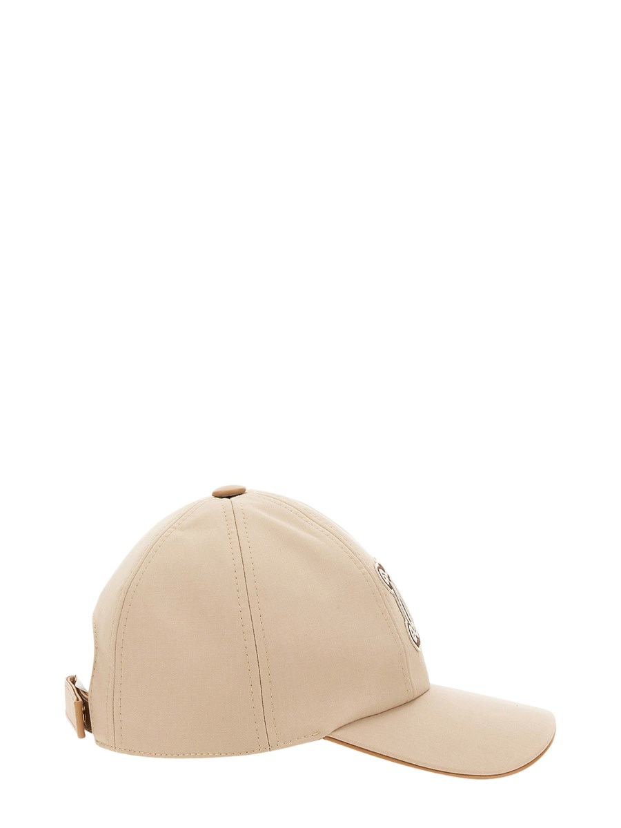 MAX MARA CAPPELLO DA BASEBALL CON LOGO IN TELA DI COTONE