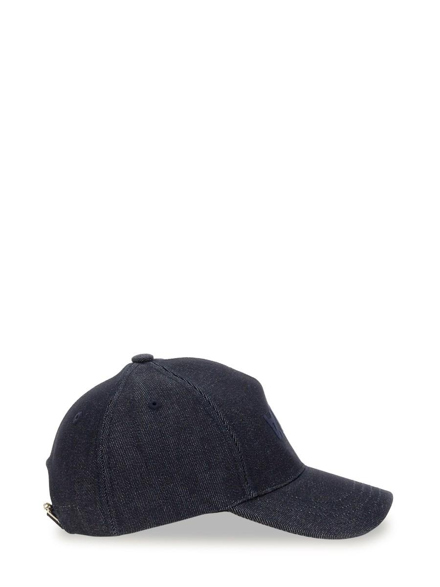A.P.C. CAPPELLO DA BASEBALL "EDEN" IN DENIM CON LOGO VPC