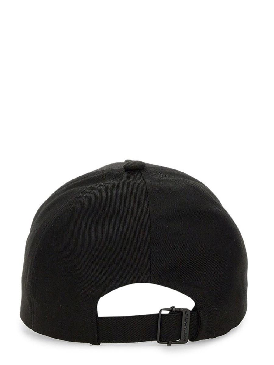 SAINT LAURENT CAPPELLO DA BASEBALL IN COTONE CON LOGO RICAMATO