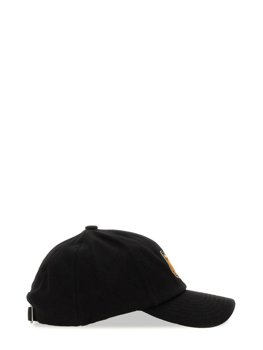 MAISON KITSUNÉ CAPPELLO DA BASEBALL IN COTONE CON PATCH LARGE FOX HEAD