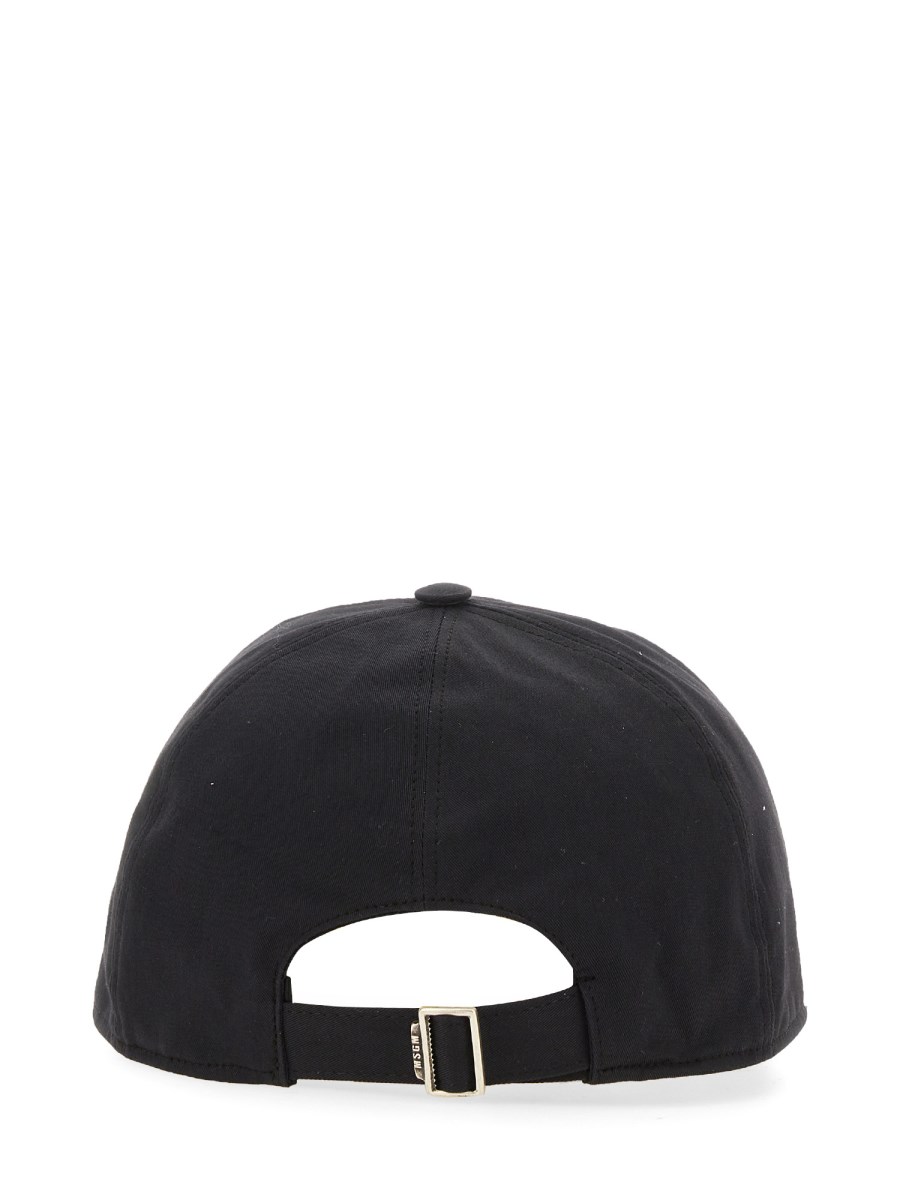 MSGM CAPPELLO DA BASEBALL IN COTONE CON RICAMO LOGO