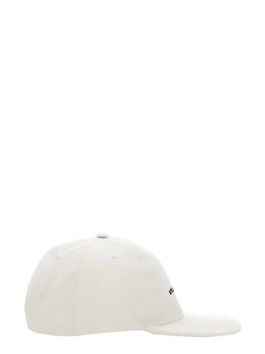 STELLA McCARTNEY CAPPELLO DA BASEBALL IN COTONE CON RICAMO LOGO