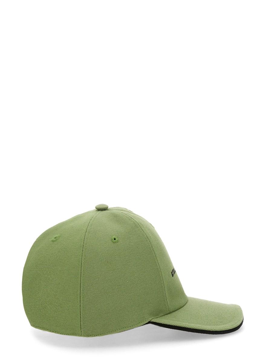 STELLA McCARTNEY CAPPELLO DA BASEBALL IN COTONE CON RICAMO LOGO