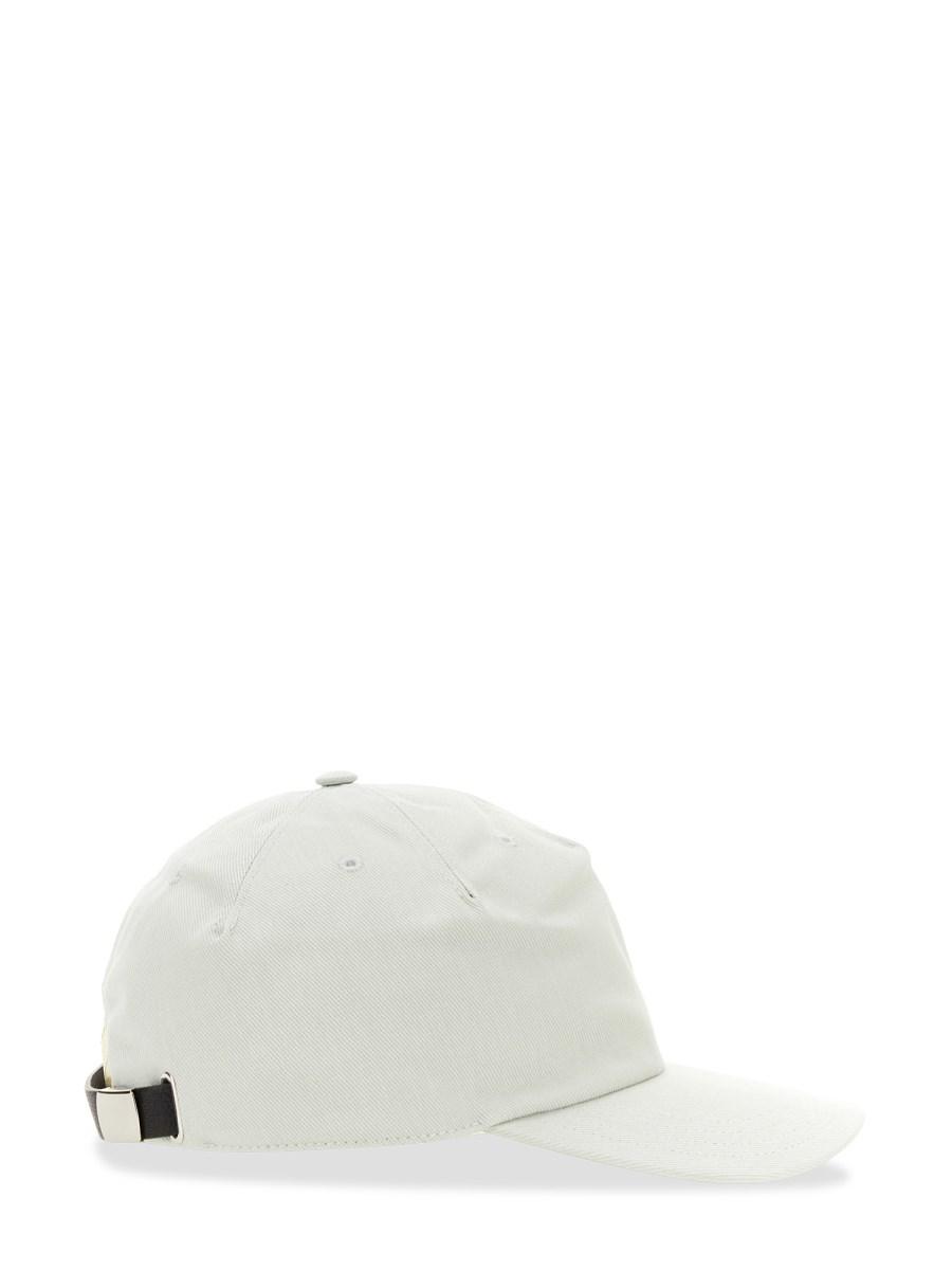 ALEXANDER McQUEEN CAPPELLO DA BASEBALL IN TELA DI COTONE CON LOGO RICAMATO