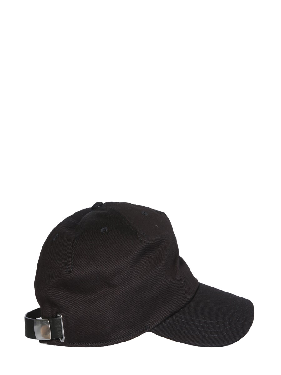 ALEXANDER McQUEEN CAPPELLO DA BASEBALL IN TELA DI COTONE CON LOGO RICAMATO