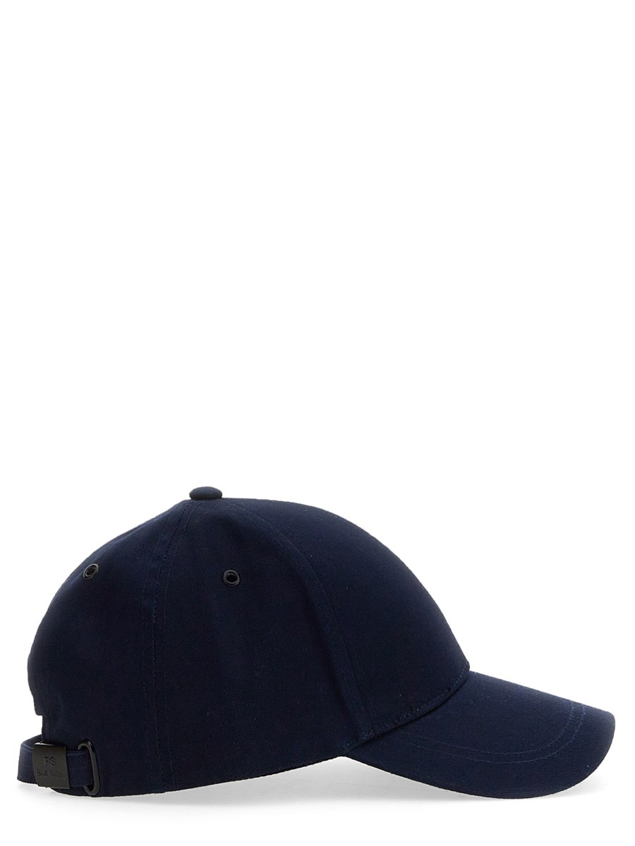 PS BY PAUL SMITH CAPPELLO DA BASEBALL ZEBRA IN COTONE BIOLOGICO CON PATCH