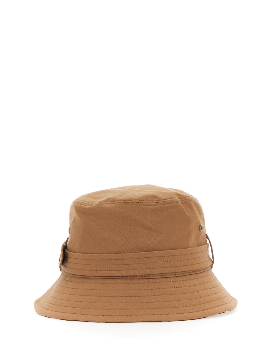 BURBERRY CAPPELLO DA PESCATORE IN GABARDINE DI COTONE CON CINTURA