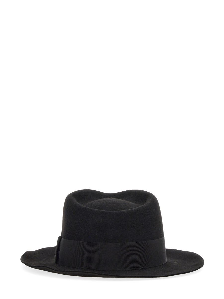 SAINT LAURENT CAPPELLO FEDORA IN FELTRO DI CONIGLIO