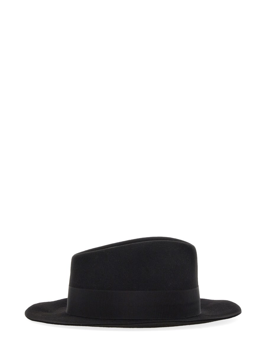 SAINT LAURENT CAPPELLO FEDORA IN FELTRO DI CONIGLIO