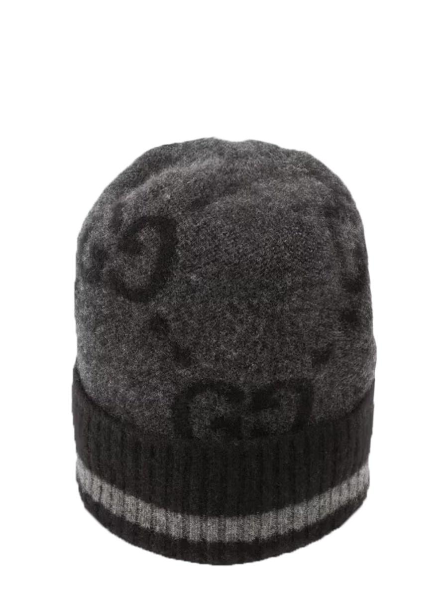 GUCCI CAPPELLO IN CASHMERE LAVORATO IN MAGLIA CON GG