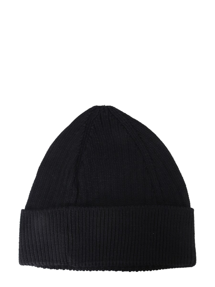 MA.STRUM CAPPELLO IN MAGLIA A COSTINE CON PATCH LOGO