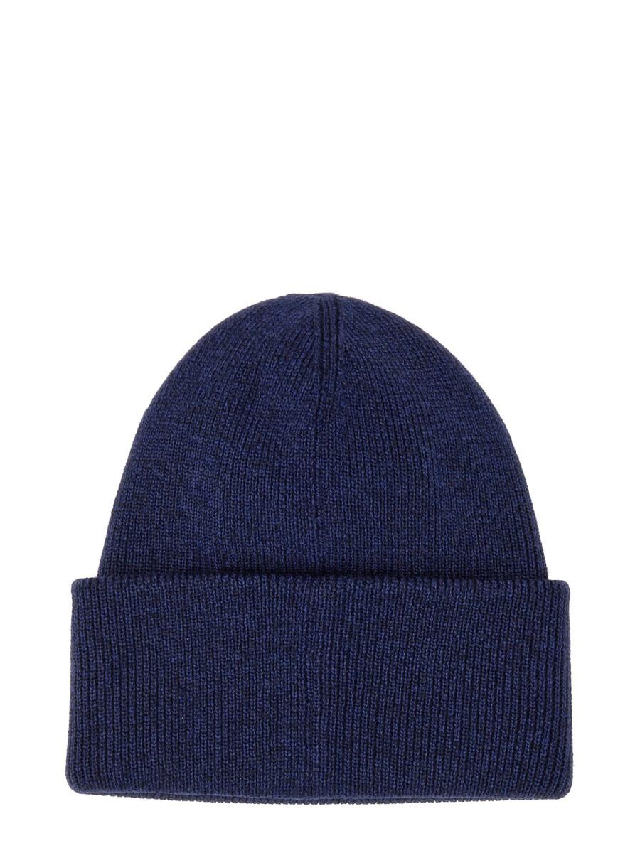 CANADA GOOSE CAPPELLO IN MAGLIA DI LANA CON PATCH LOGO