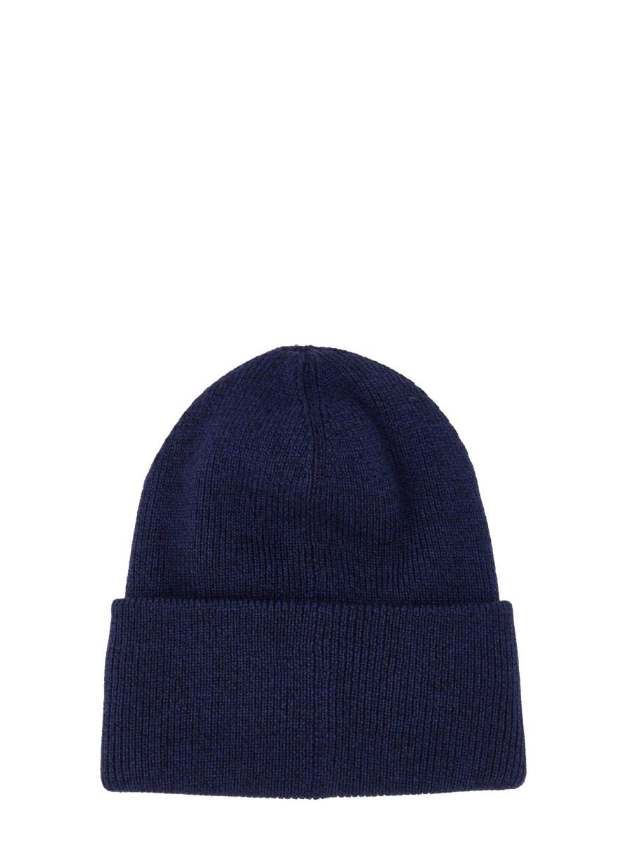 CANADA GOOSE CAPPELLO IN MAGLIA DI LANA CON PATCH LOGO