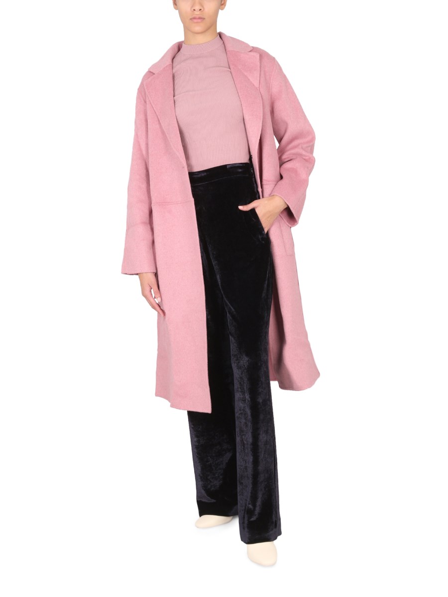 PROENZA SCHOULER WHITE LABEL CAPPOTTO CON CINTURA IN MELTON