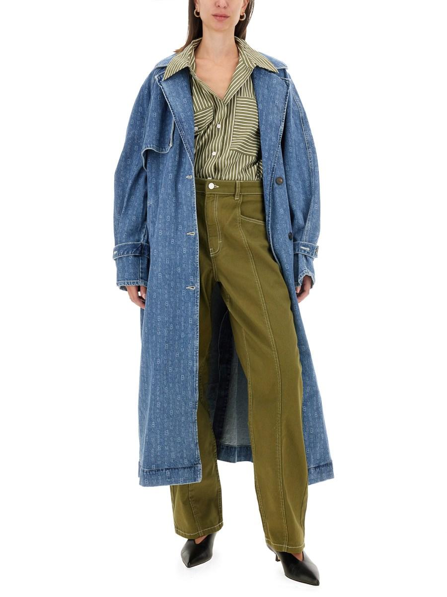 BAUM UND PFERDGARTEN CAPPOTTO DELILAH IN DENIM DI COTONE