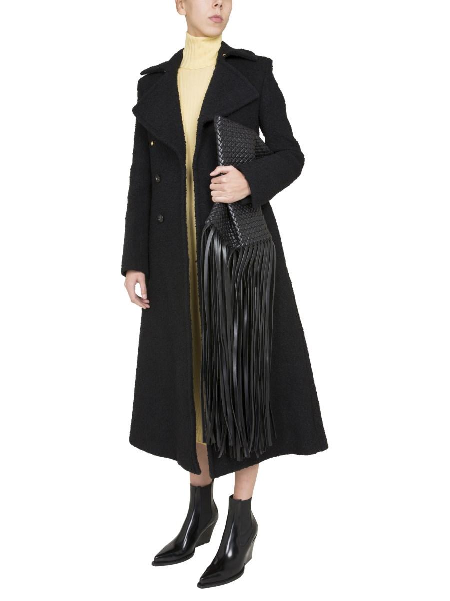 BOTTEGA VENETA CAPPOTTO DOPPIOPETTO IN BOUCLÈ STRETCH