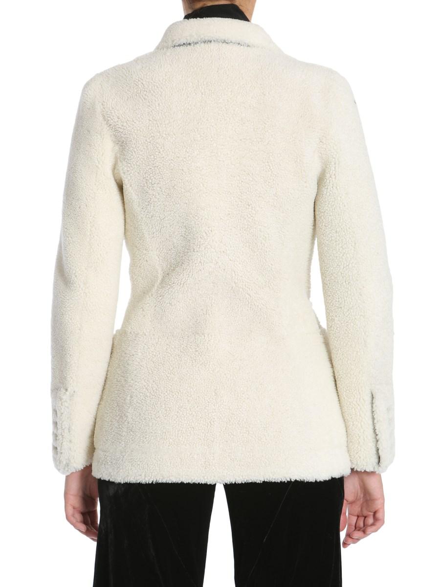 ALEXANDER McQUEEN CAPPOTTO DOPPIOPETTO IN SHEARLING