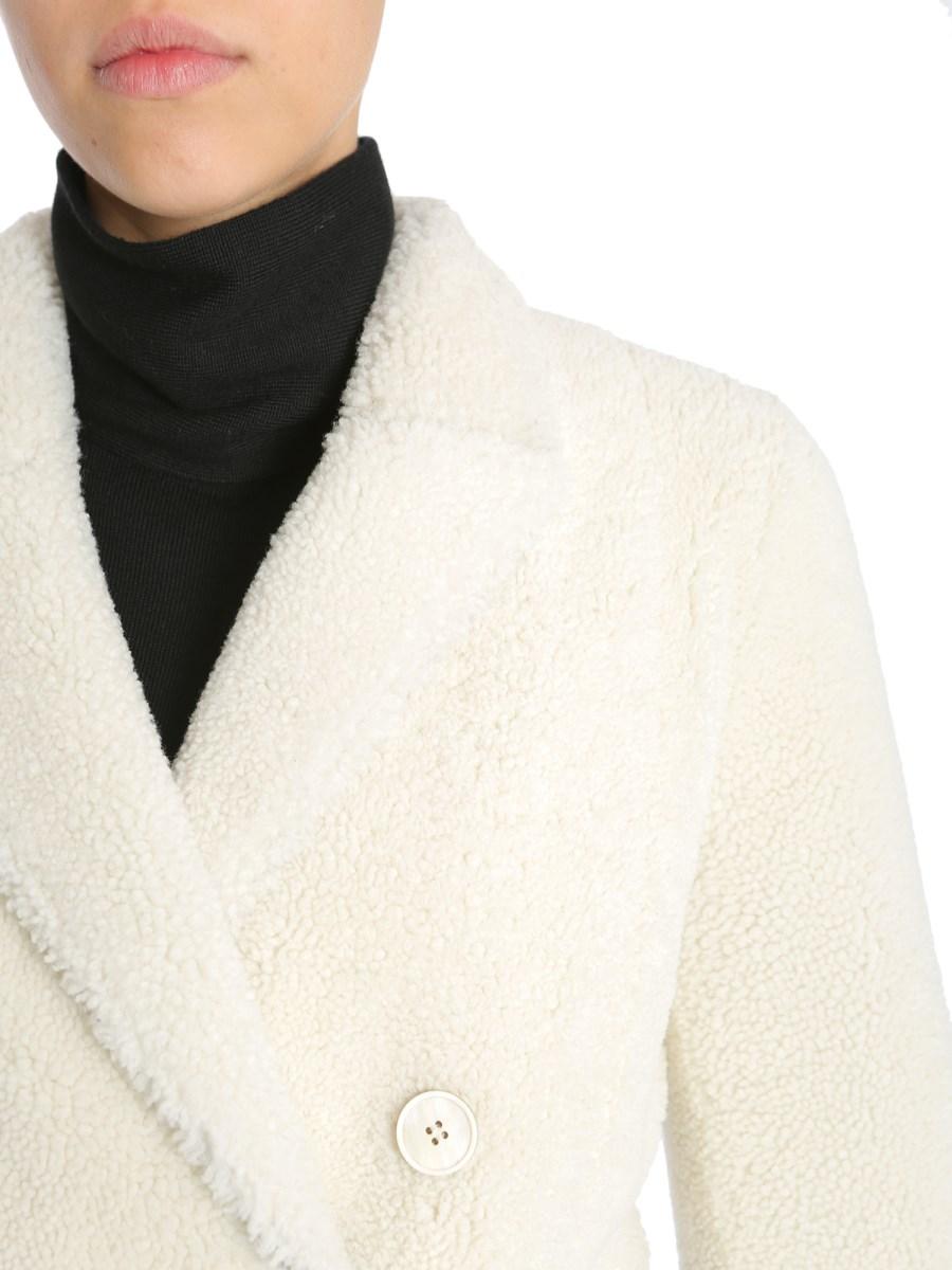 ALEXANDER McQUEEN CAPPOTTO DOPPIOPETTO IN SHEARLING