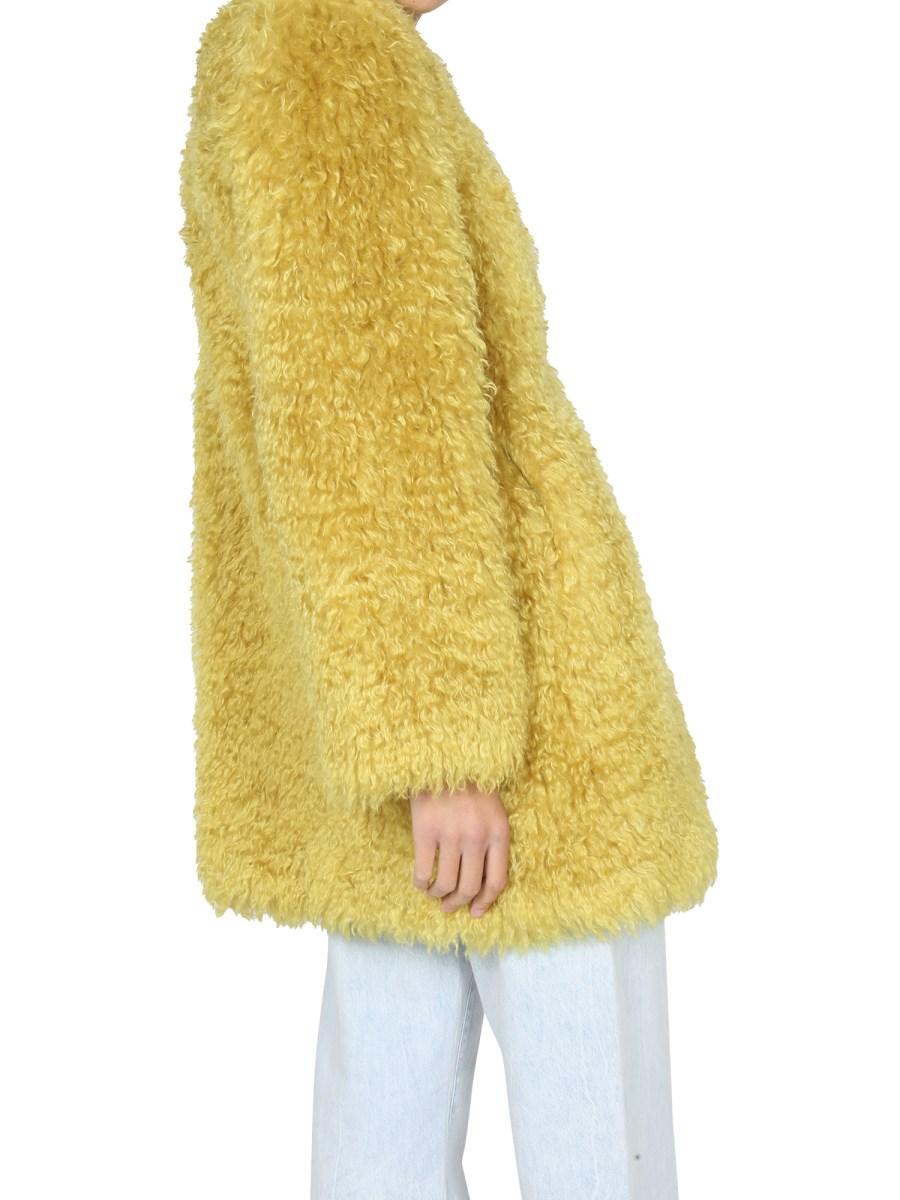 BECAGLI SINCE 1994 CAPPOTTO IN ECO-PELLICCIA A PELO LUNGO