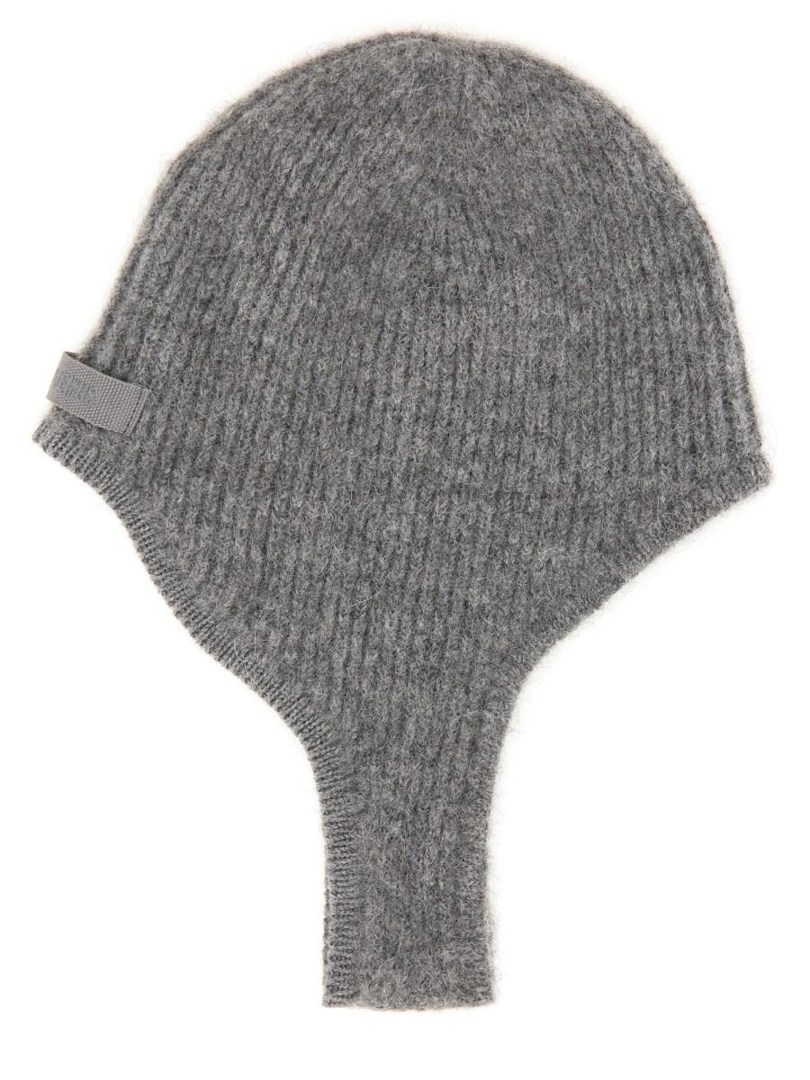 JACQUEMUS CAPPUCCIO IN ALPACA CON LOGO IN GROSGRAIN