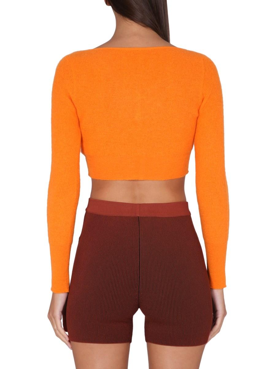 JACQUEMUS CARDIGAN "ALZOU" IN MAGLIA DI MISTO VISCOSA