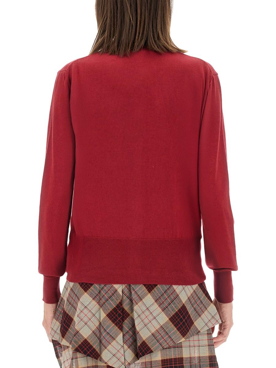 VIVIENNE WESTWOOD CARDIGAN "BEA" IN COTONE E CHASMERE