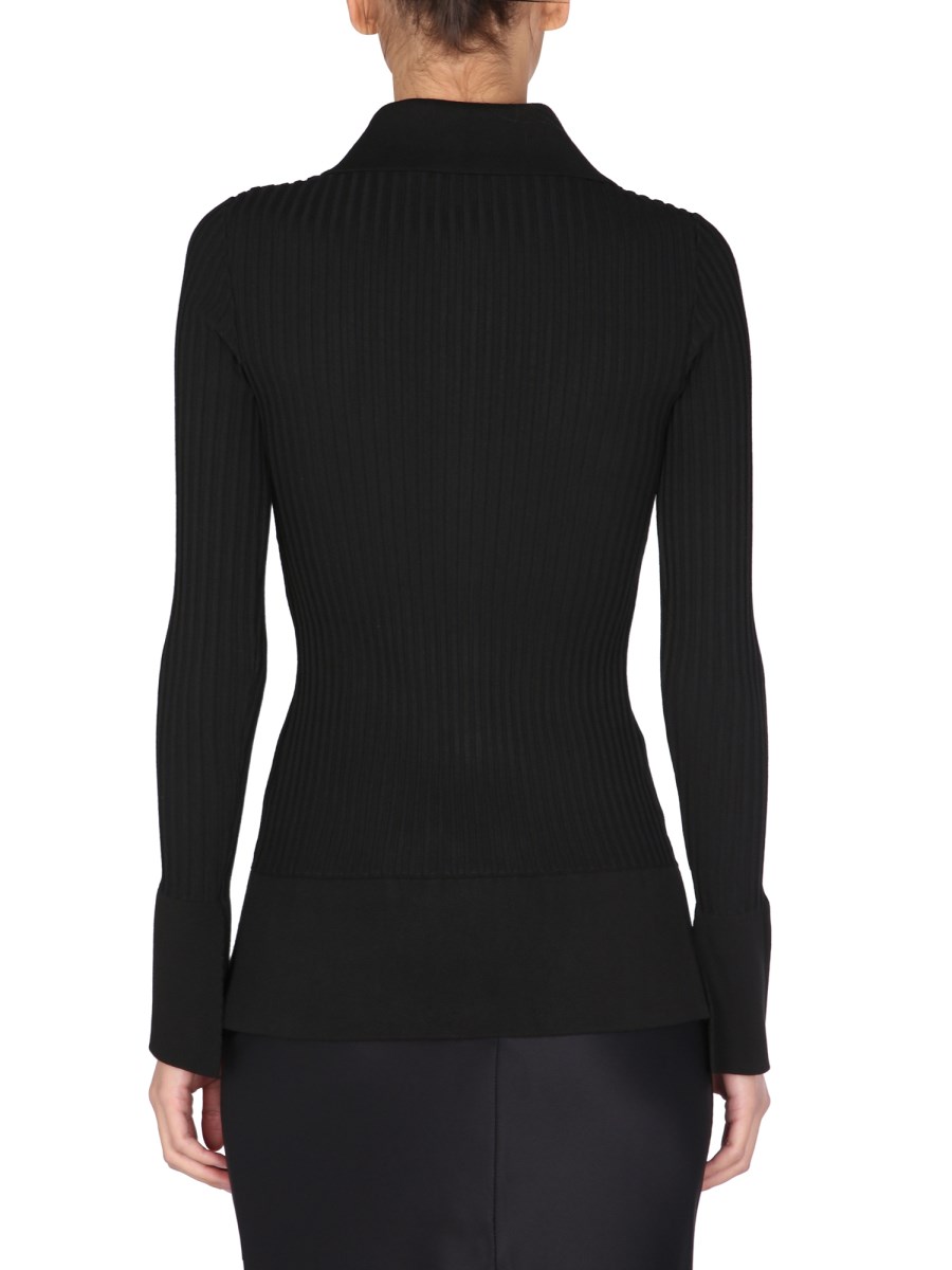 ANDREADAMO CARDIGAN CON DETTAGLI CUT OUT CON LAVORAZIONE A COSTE